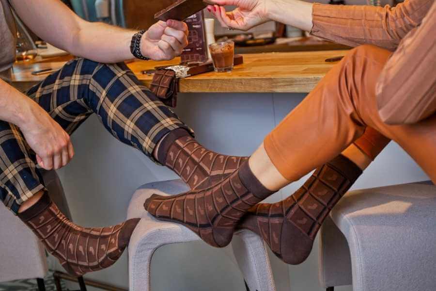 April Fools – Friends in chocolate socks.